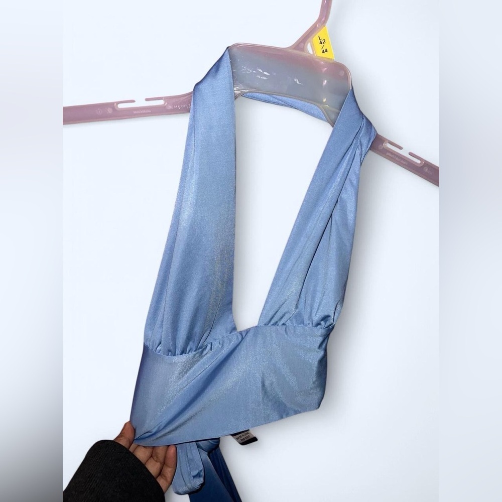 blue princess polly halter top size US 2